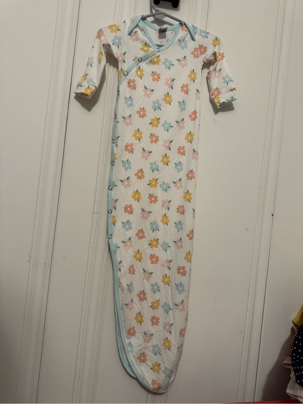 Copper Pearl Newborn Knotted Gown - Daisy - Picture 4 of 9